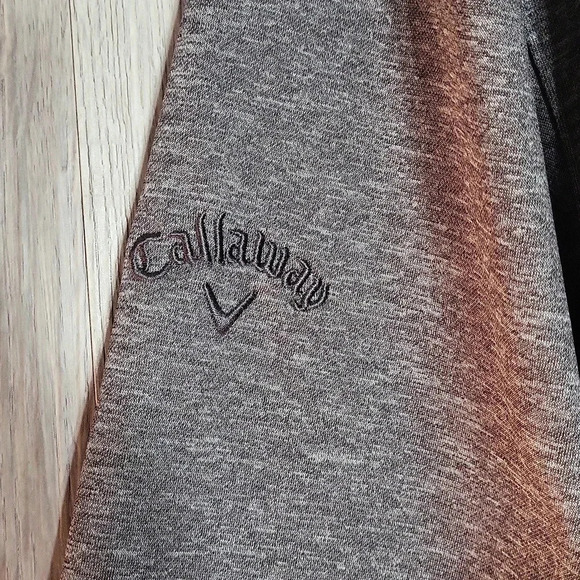 🛍Callaway Weather Series Grey Quilted Front Full‎ Zip Golf Jacket Mens XXL - Picture 6 of 8